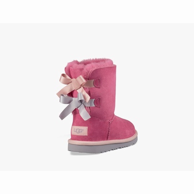 Botas UGG Bailey Bow II Criança Rosa/Azuis | PT-RQMAT